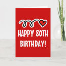 Search for funny 80th birthday cards Eighty