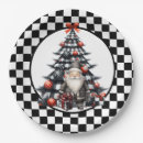 Search for black santa plates Black and white
