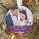 Search for purple heart christmas tree decorations Elegant