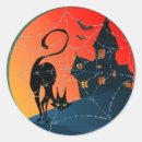 Search for haunted house stickers Black cat