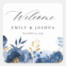 Search for gold and blue wedding stickers Elegant