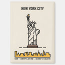 Search for statue of liberty magnets Manhattan skyline