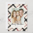 Search for red black plaid card christmas cards Tartan