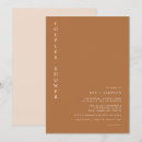 Search for desert bridal shower invitations Burnt orange