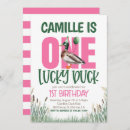 Search for duck hunting birthday invitations One lucky duck