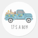 Search for blue vintage stickers Boy baby shower