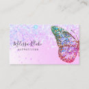 Search for purple butterfly business cards Aesthetician