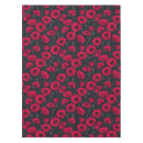 Search for red poppy tablecloths Black