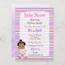 Search for african american baby girl shower invitations Purple