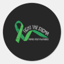 Search for green awareness ribbon stickers Bulimia