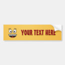Search for emoticon bumper stickers Yellow