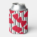 Search for valentines day can coolers Black and white
