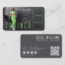 Search for green business cards Qr code