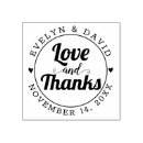 Search for thank rubber stamps Love and thanks
