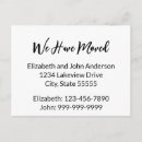 Search for change of name postcards We have moved