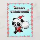 Search for panda bear postcards Santa