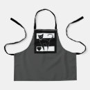 Search for black felines aprons White