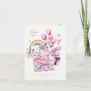 Search for girl thank you cards Unicorn