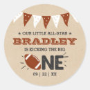 Search for football touchdown stickers First birthday