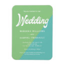 Search for blue and green wedding invitations Retro