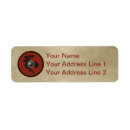 Search for raven return address labels Red