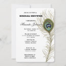 Search for feather bridal shower invitations Peacock