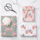 Search for christmas truck wrapping paper Pink