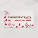 Search for red engagement party invitations Red and white