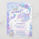 Search for little mermaid 1st birthday invitations Under the sea party