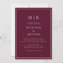 Search for burgundy wedding invitations Modern