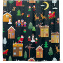 Search for christmas cat shower curtains Illustration