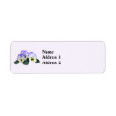 Search for purple pansy return address labels Nature