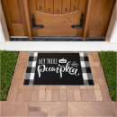Search for buffalo plaid doormats Typography