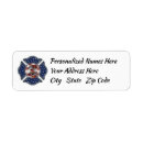 Search for fireman return address labels Firefighter