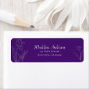Search for purple tulips return address labels Floral