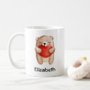 Search for valentines day bear mugs Watercolor