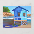 Search for blue house postcards Watercolor