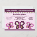 Search for plum butterfly invitations Shower