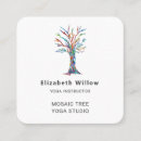 Search for tree business cards Yoga instructor