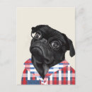 Search for cute pug postcards Pets
