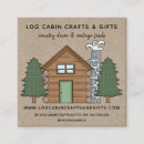 Search for log cabin business cards Rustic