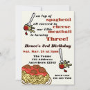 Search for spaghetti invitations Kids