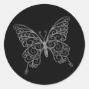 Search for black lace stickers Butterfly