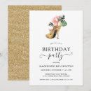 Search for gold high heel shoe invitations Elegant