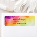 Search for blue green purple return address labels Colourful