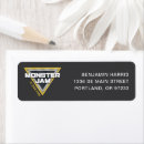 Search for monster return address labels Monster jam logo