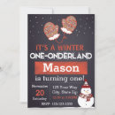 Search for winter one derland invitations Wonderland