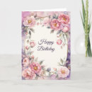 Search for pink peony birthday cards Floral