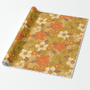 Search for retro 70s wrapping paper Flowers