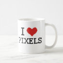Search for pixel heart mugs Funny